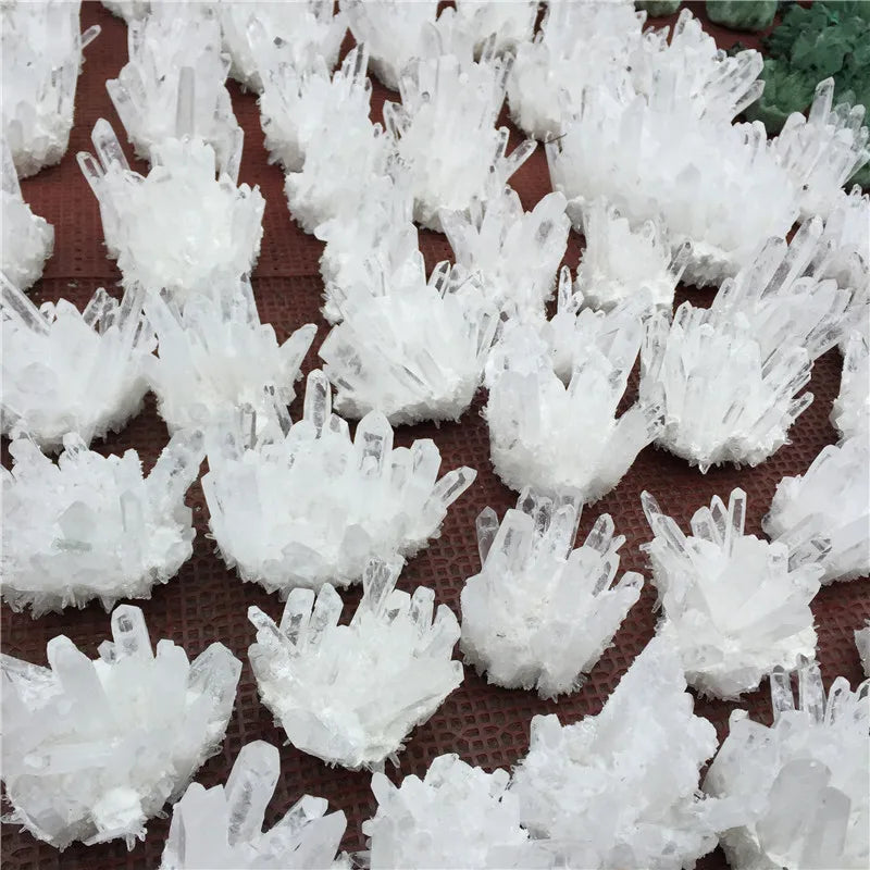 Natural Rock Quartz Crystal Cluster Clear Crystal Mineral Specimen Home Decoration Healing Gemstone