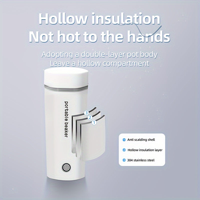 1pc 350ML Rapid Boil Electric Kettle - Fast Heating, Detachable US Plug, Automatic Shut-Off, Portable for Business Trips, Travel, Office, Home Use - Compact, Safe, and Energy Efficient