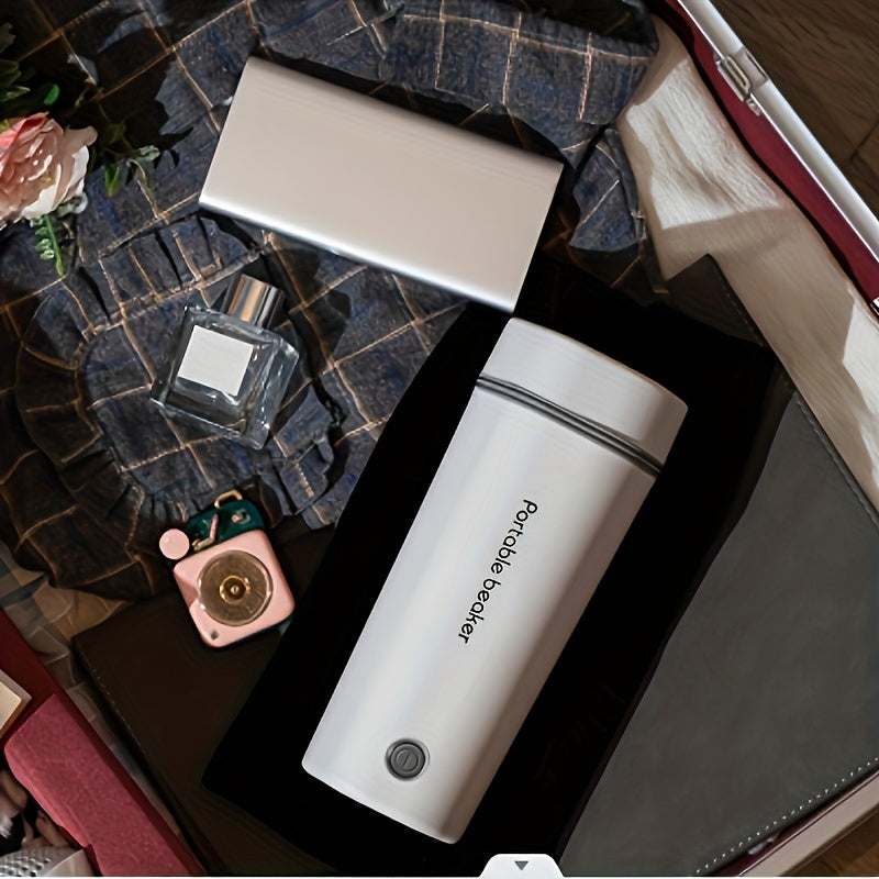 1pc 350ML Rapid Boil Electric Kettle - Fast Heating, Detachable US Plug, Automatic Shut-Off, Portable for Business Trips, Travel, Office, Home Use - Compact, Safe, and Energy Efficient