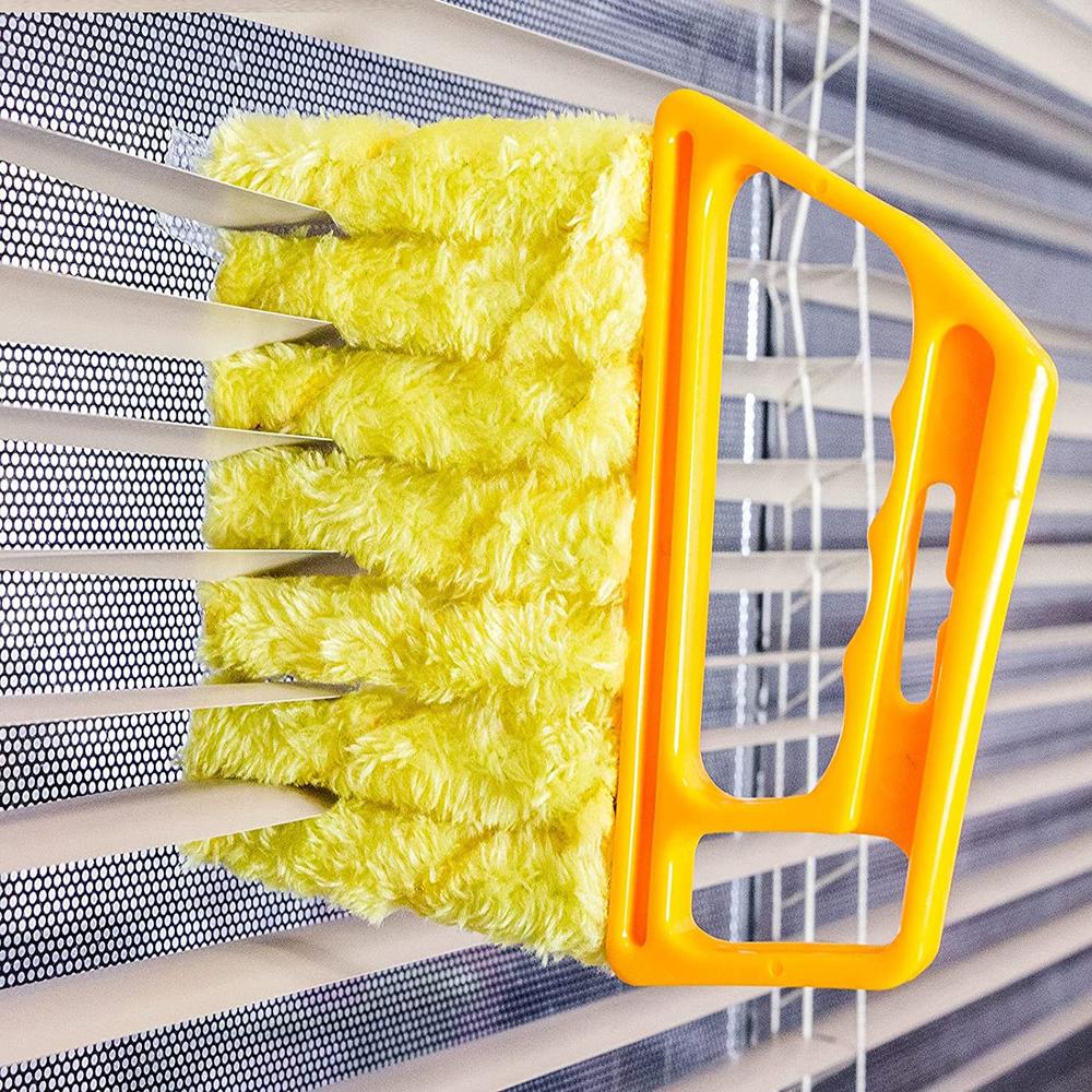 [Washable Window Brush] 1pc Washable Window Cleaning Brushes | Microfibers For Effortless Dust Collection And Blinds Cleaning
