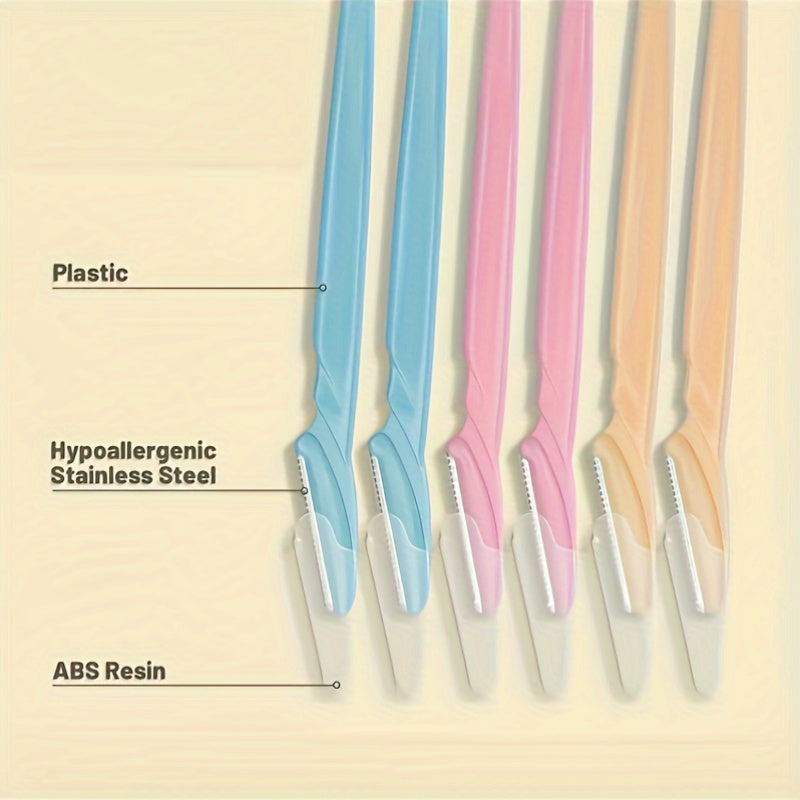 Set of 3 to 24 Eyebrow Razors And Facial Hair Trimmers, Grooming Kit for Both Men And Women to Remove Facial Hair.