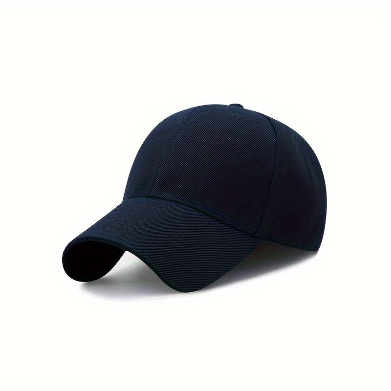 1pc Adjustable Vintage Baseball Cap, Simple Solid Curved Brim for Men & Women, Outdoor, King's Day
