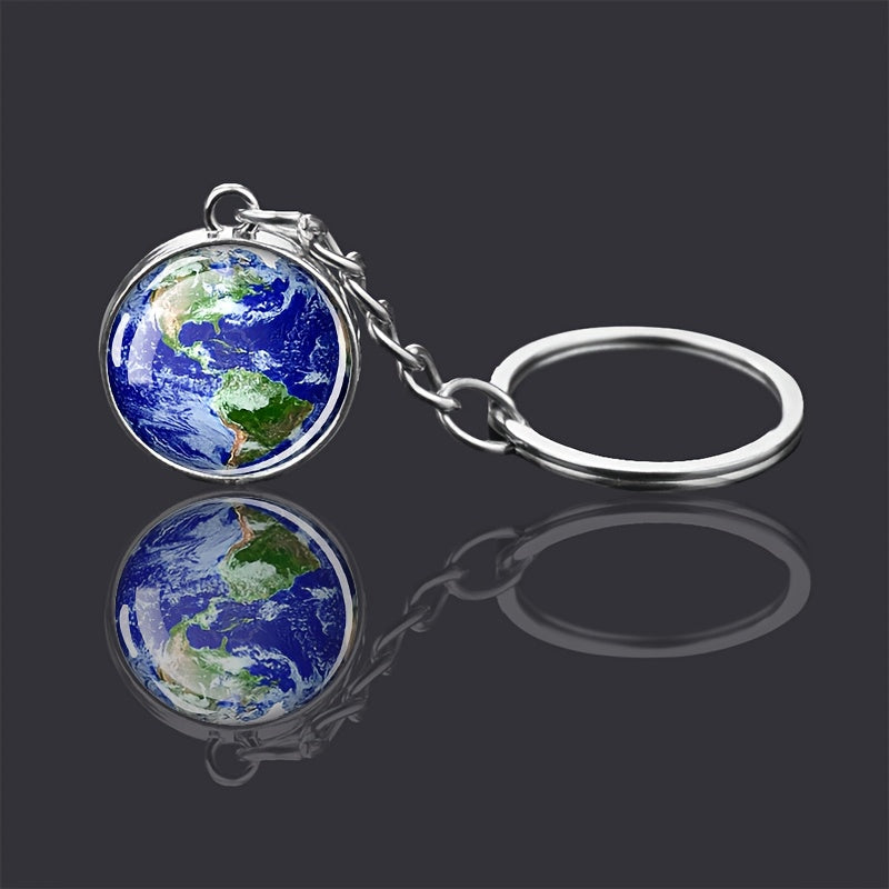 Solar System Planets Keychain - Metal Moon Phase Charm with 8 Planet Designs, Celestial-Themed Gift for Anniversaries, Keys, Wallets & Bags, Celestial Keychain | Metallic Finish | Metal Construction
