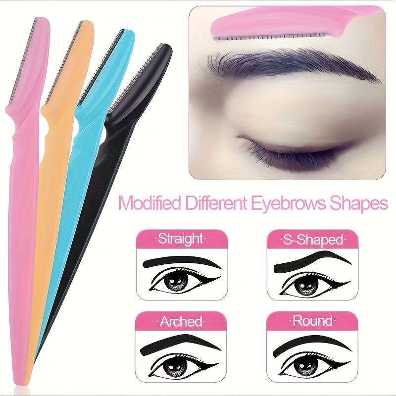 Set of 3 to 24 Eyebrow Razors And Facial Hair Trimmers, Grooming Kit for Both Men And Women to Remove Facial Hair.