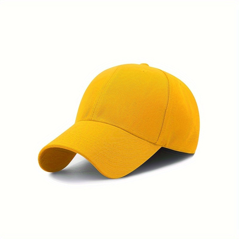 1pc Adjustable Vintage Baseball Cap, Simple Solid Curved Brim for Men & Women, Outdoor, King's Day
