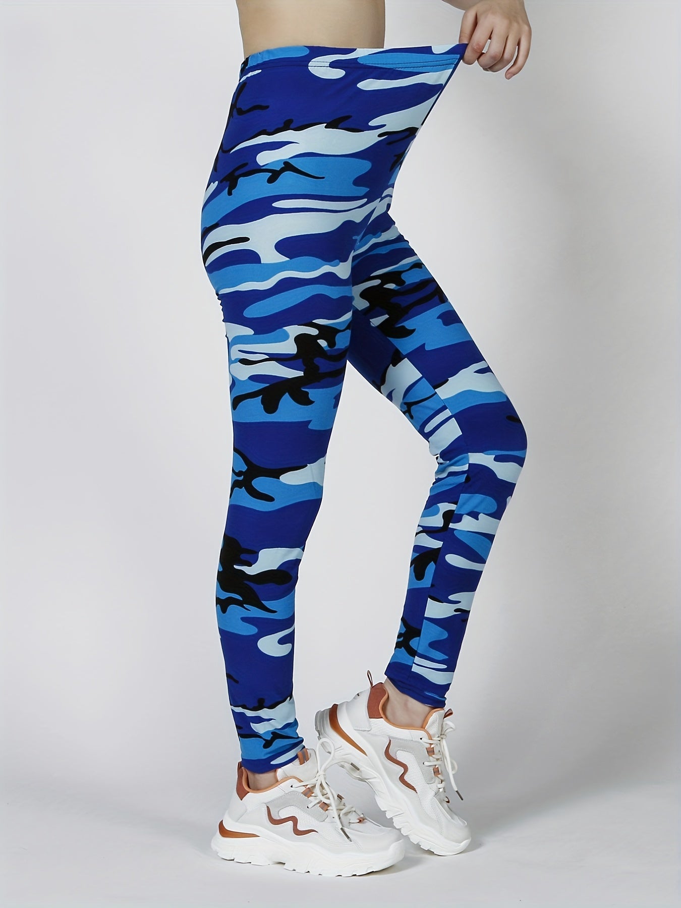 [Floral Leggings] High Waist Floral Printed Women's Leggings | Casual Sweatpants Pants