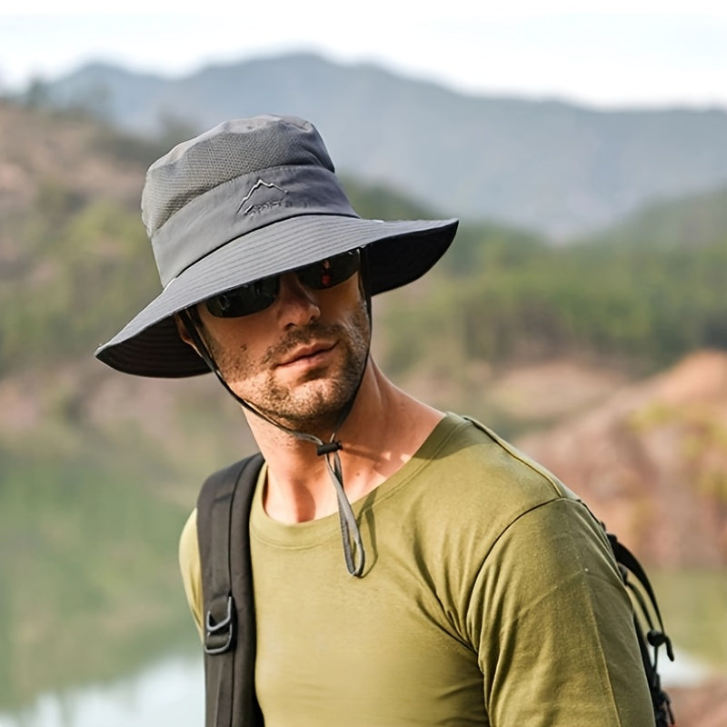 Sun Protection Bucket Hat With Removable Face Mask - Perfect For Summer Outdoor Activities