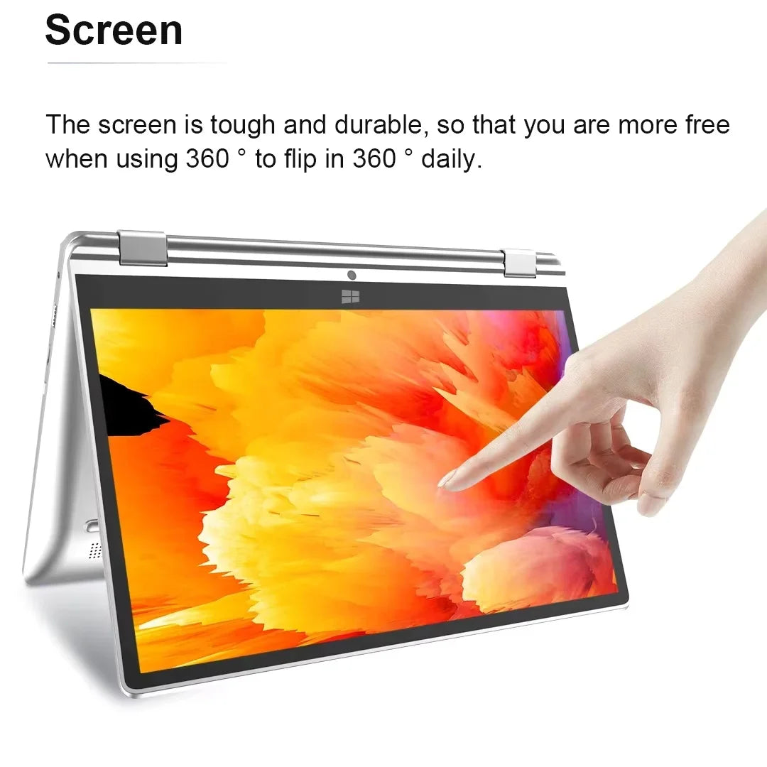 2 in 1 mini Laptop Computer Portable Touch Screen 11.6 Intel N4020 8GB 512GB Windows 11 Pro Office Learning Tablet PC Notebook