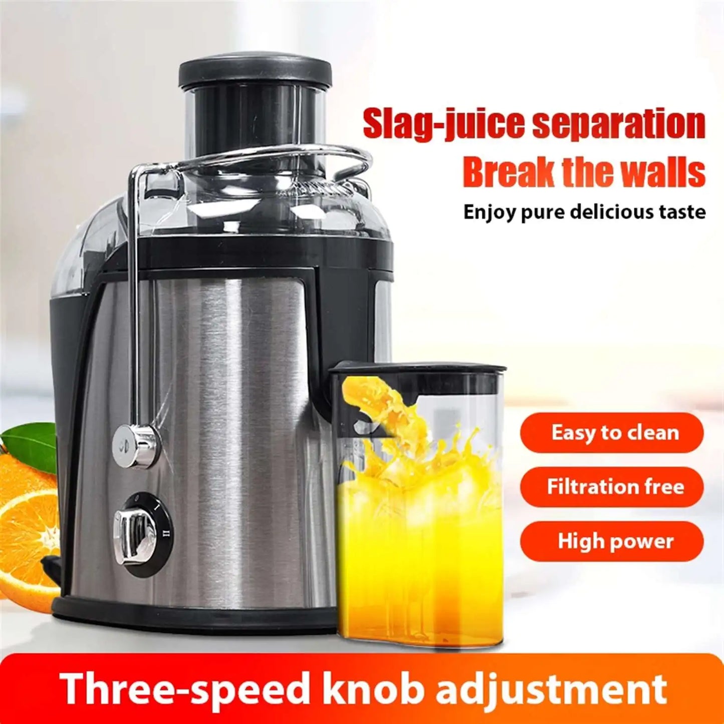 400W Juicer Machine,22000RPM Juicer with 3-inch Big Mouth for Whole Fruits and Veg,Juice Extractor with 2 Speeds,Easy to Clean