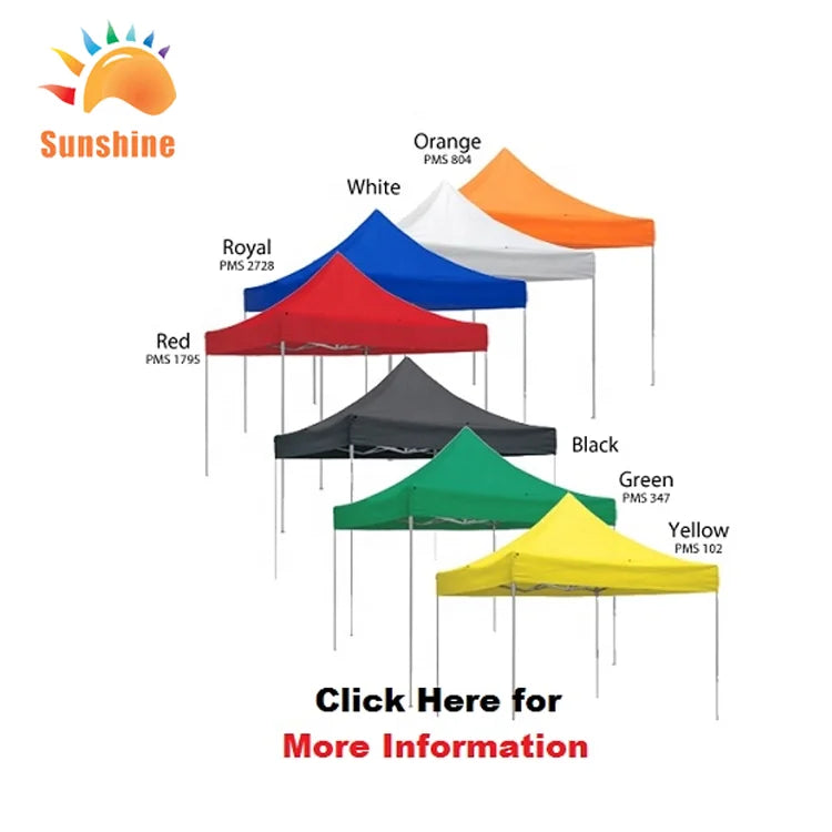 The Pop up Display Tents Customized by Sunshine Company Are Best Selling Display Canopy Fabric Custom Outdoor Trade Show Tents