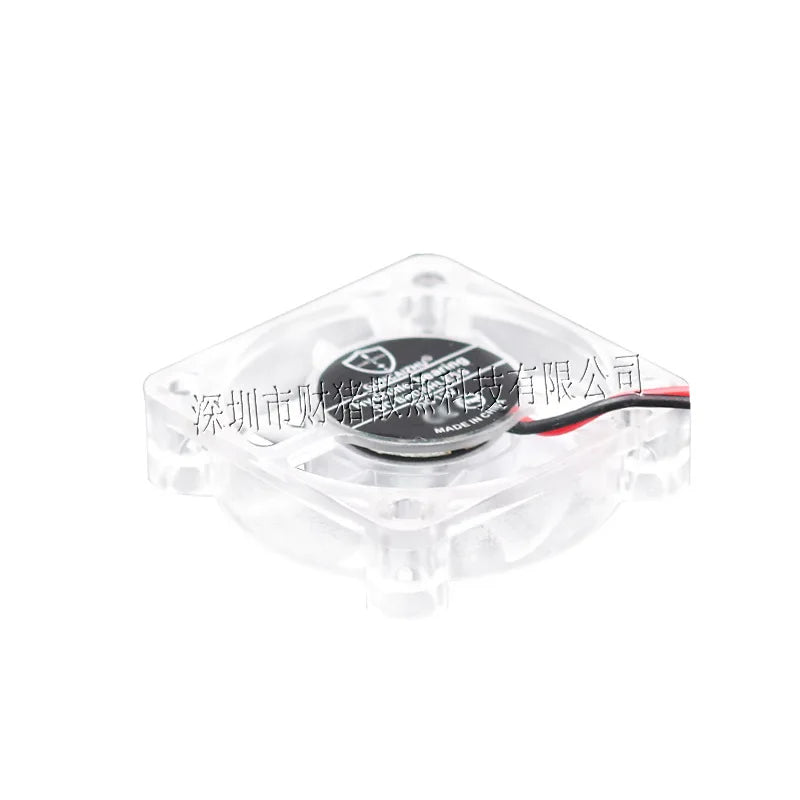 2pcs 4010 40x40x10mm DC 5v 12v 24v 0.05A Cooling Fan Transparent LED Iight Emitting Hydraulic Bearing 2pin