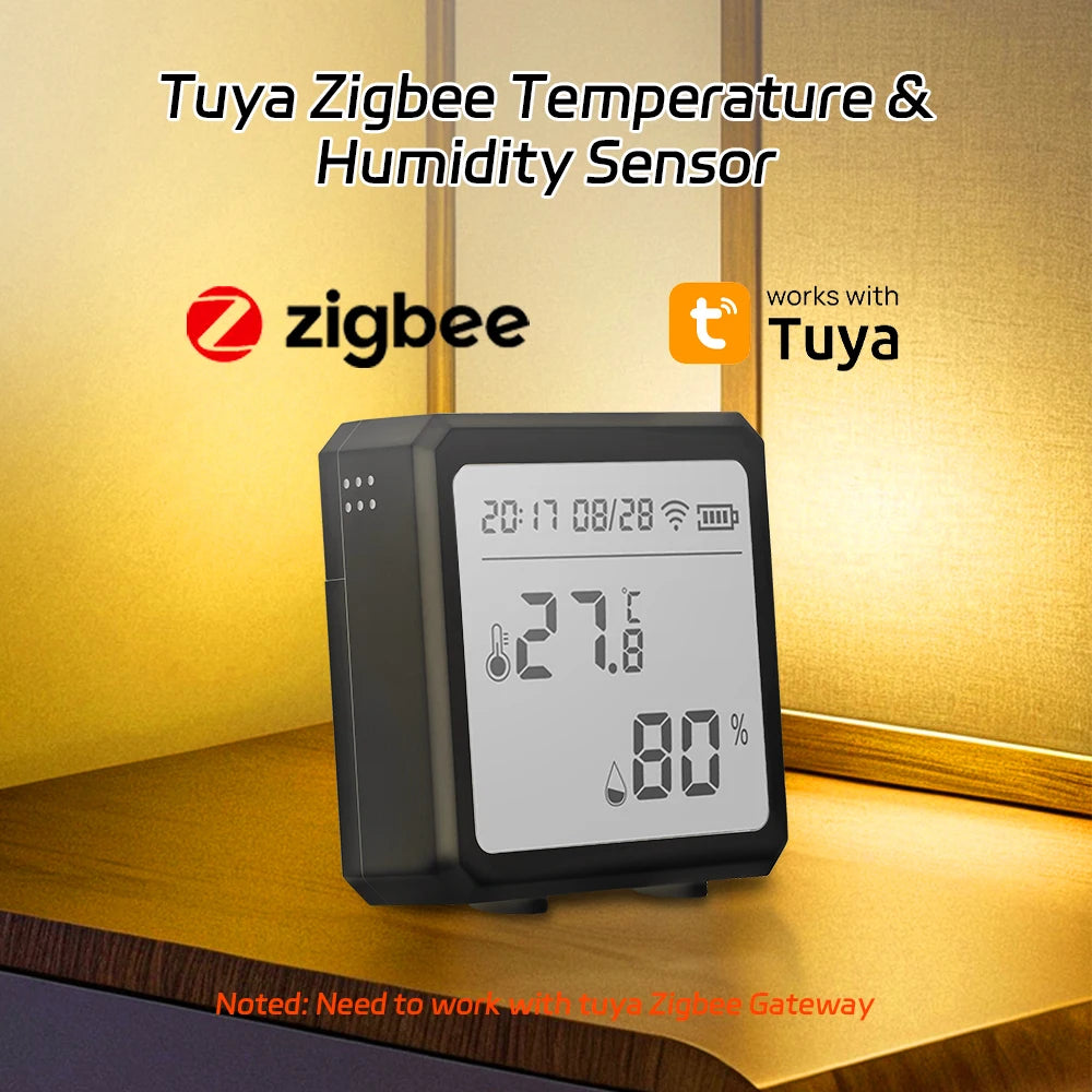 tuya ZigBee Intelligent Temperature and Humidity Sensor Digital Remote Control Intelligent Temperature and Humidity Sensor Detec