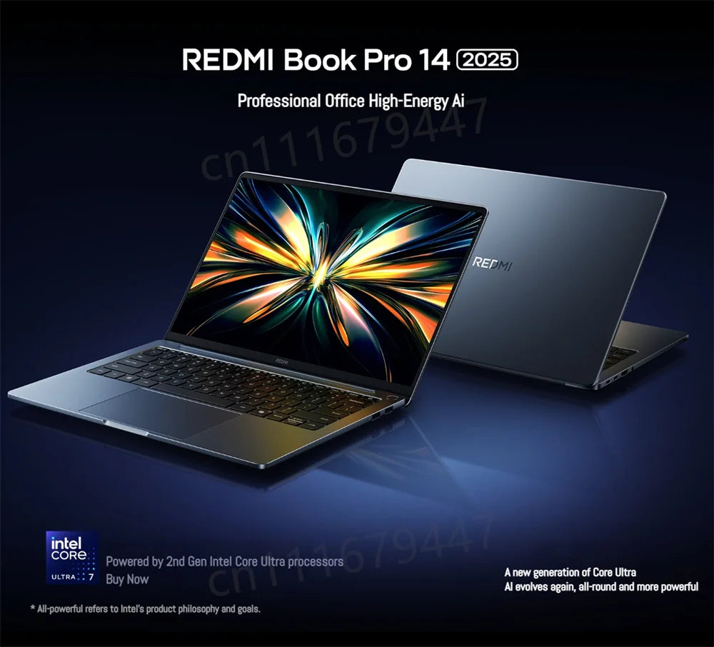 Xiaomi Laptop REDMI Book Pro 14 2025 Laptop Ultra5-225H/Ultra7-255H/16GB/32GB/1TB/2.8K/120Hz