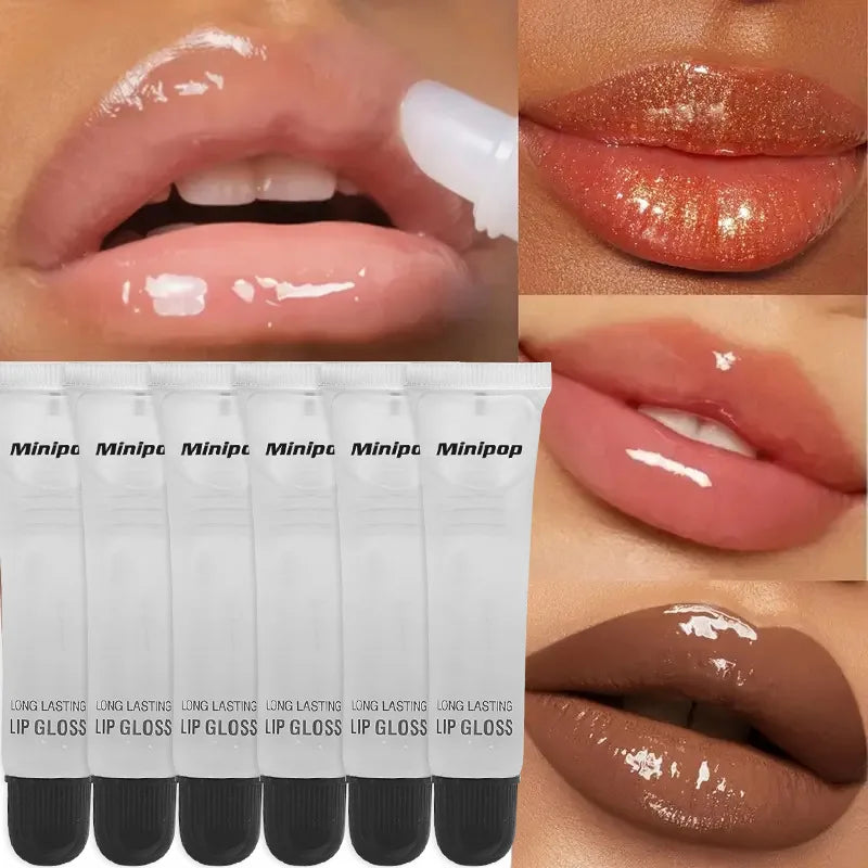 2/3/6pcs Long Lasting Hydrating Clear Lip Gloss | Non-sticky Lip Base Oil, High-shine Finish, Lip Care Cosmetics, 18ml
