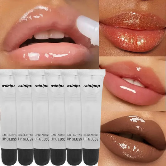 2/3/6pcs Long Lasting Hydrating Clear Lip Gloss | Non-sticky Lip Base Oil, High-shine Finish, Lip Care Cosmetics, 18ml