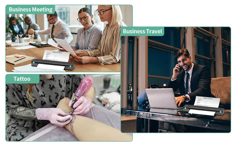 Phomemo M08F A4 Thermal Paper for M08F, PJ762/PJ763MFi, MT800/MT800Q, A4 Portable Printers, M08F Printer Paper, 8.27" x 11.69"