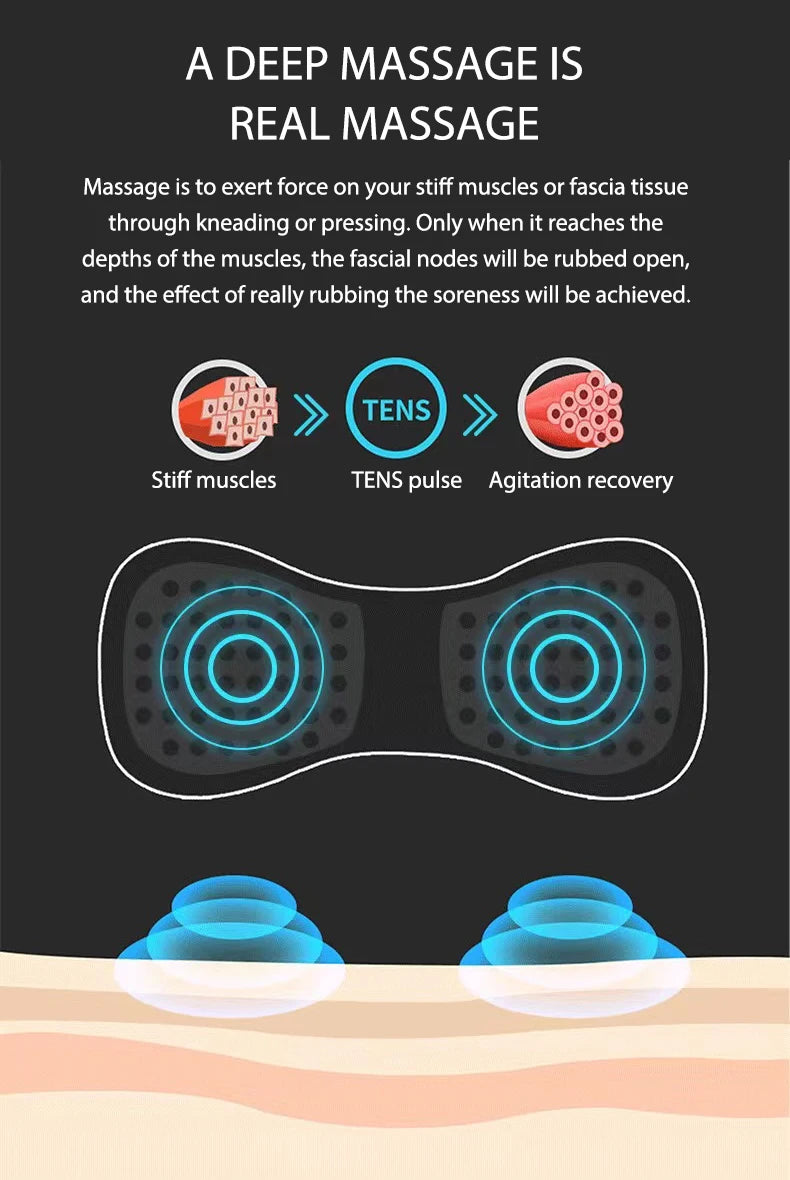 Tens Massager Electrode Pads For EMS Neck Massager Gel Patch Accessories Trainer Exerciser Replacement Muscle Stimulator Sticker