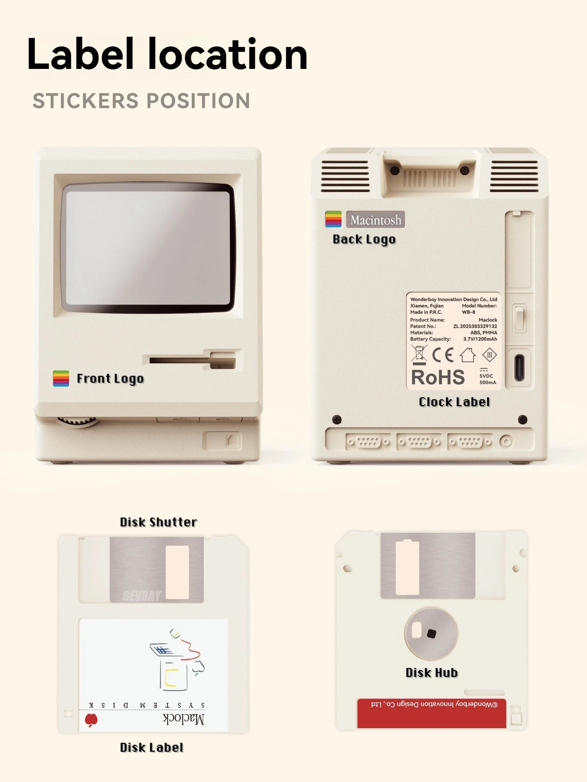 Retro Clock Creativity Alarm Clock Student Specific Wake Up Artifact Nostalgic Desktop Male Electronic Maclock