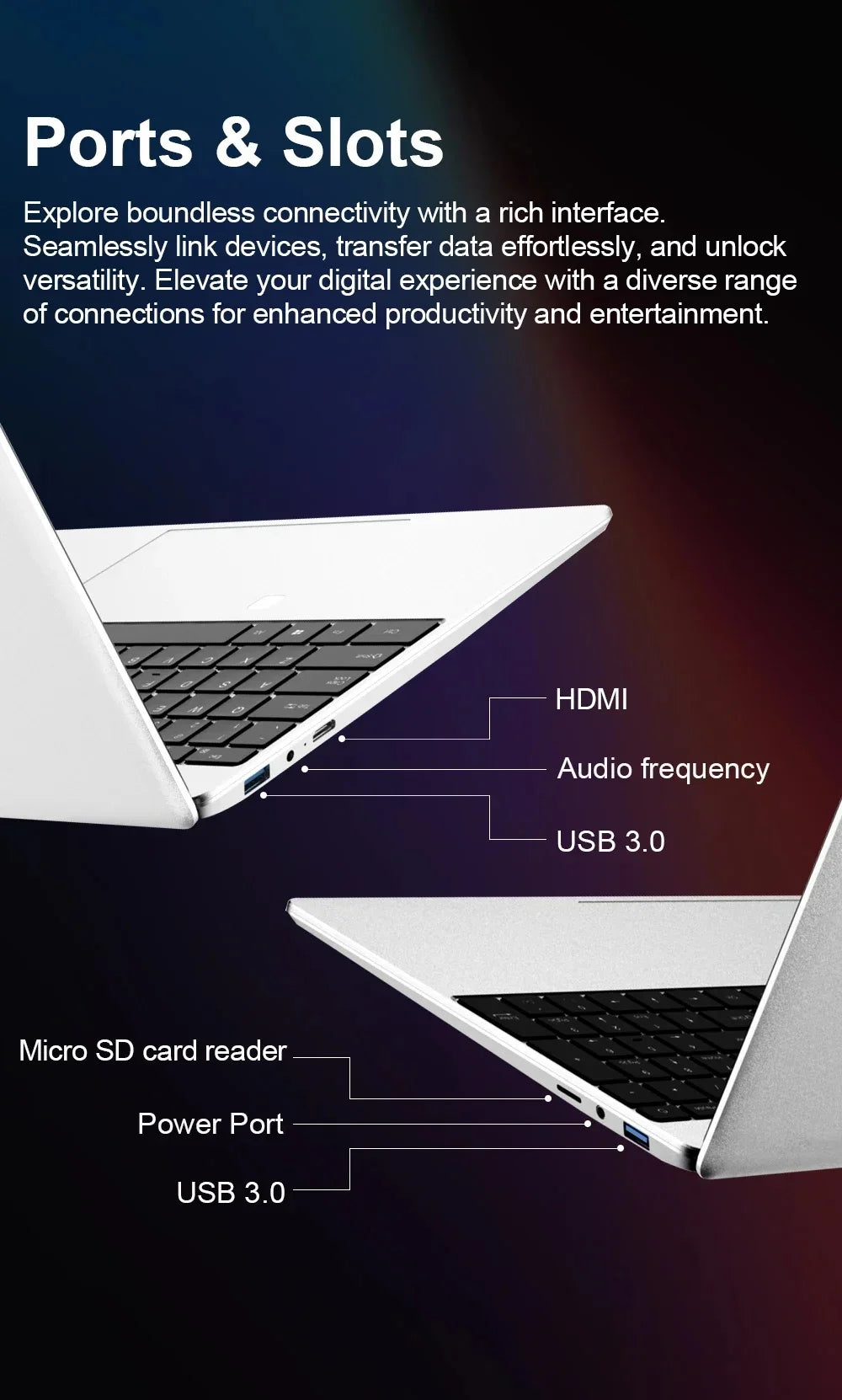 Windows 11 Pro 15.6" Laptop Computer Intel Celeron N4000 16GB DDR 1TB SSD Laptops Office Computer PC Fingerprint Unlock Notebook