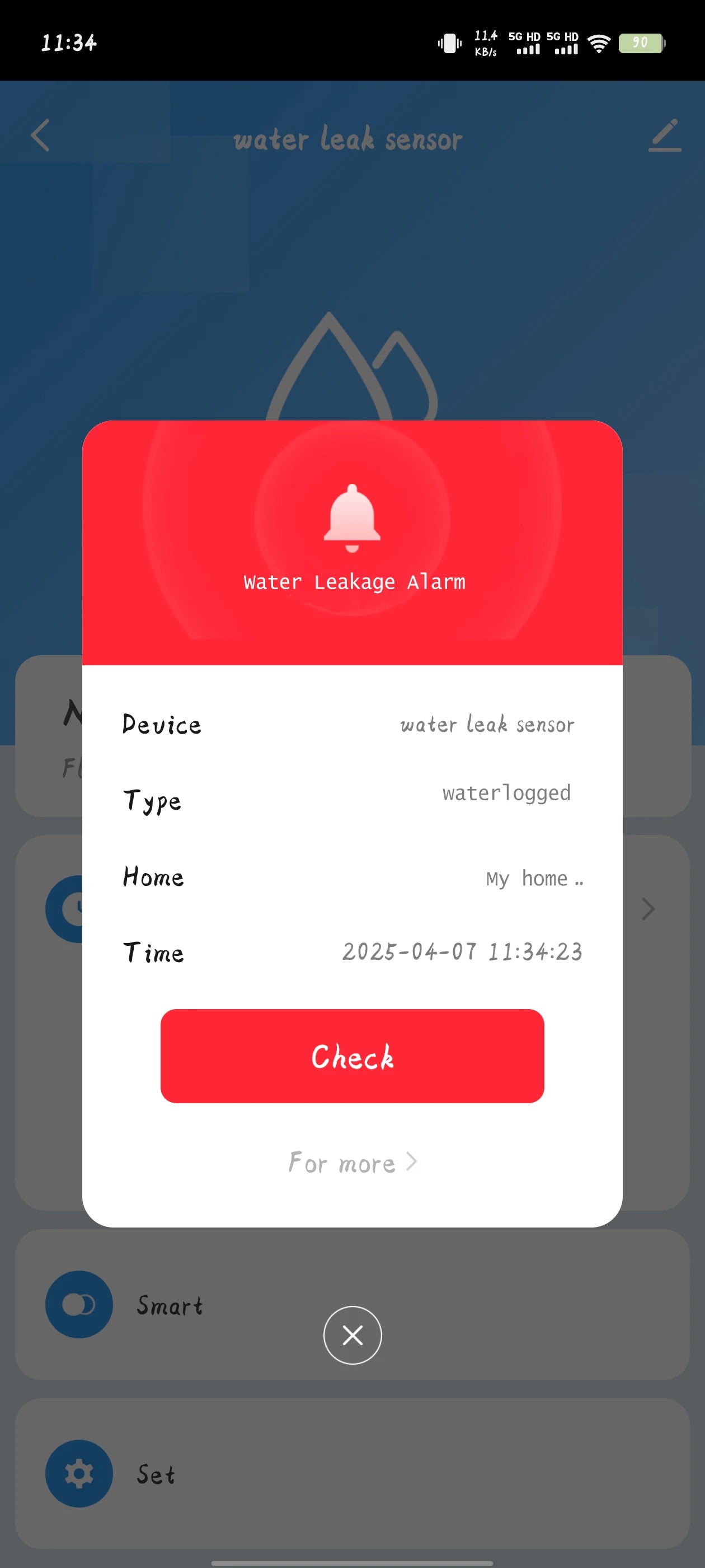 WiFi Tuya Smart Water Leakage Detector Sensor APP Remote Monitor 80dB Sound Alarm System Flood Home Security Safety Smartlife