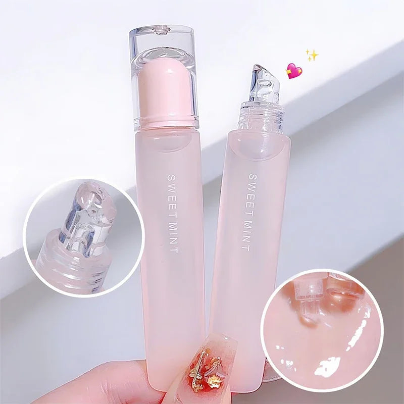 Crystal Jelly Lip Oil Plumping Mirror Lip Gloss Moisturizing Transparent Liquid Lipstick Long Lasting Lips Makeup Cosmetics