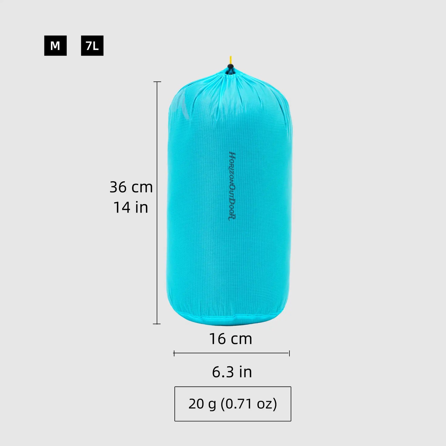 [HODR] Ultralight Stuff Sack Ultra-SIL Ripstop Water-Resistant Ultralight Ditty Bags Drawstring for Traveling Hiking Backpacking
