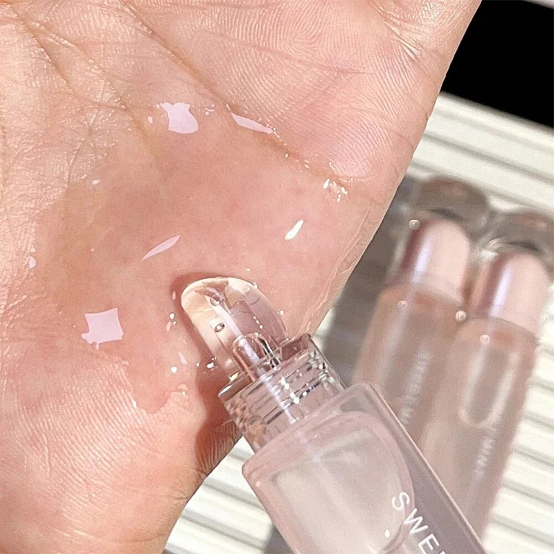 Crystal Jelly Lip Oil Plumping Mirror Lip Gloss Moisturizing Transparent Liquid Lipstick Long Lasting Lips Makeup Cosmetics