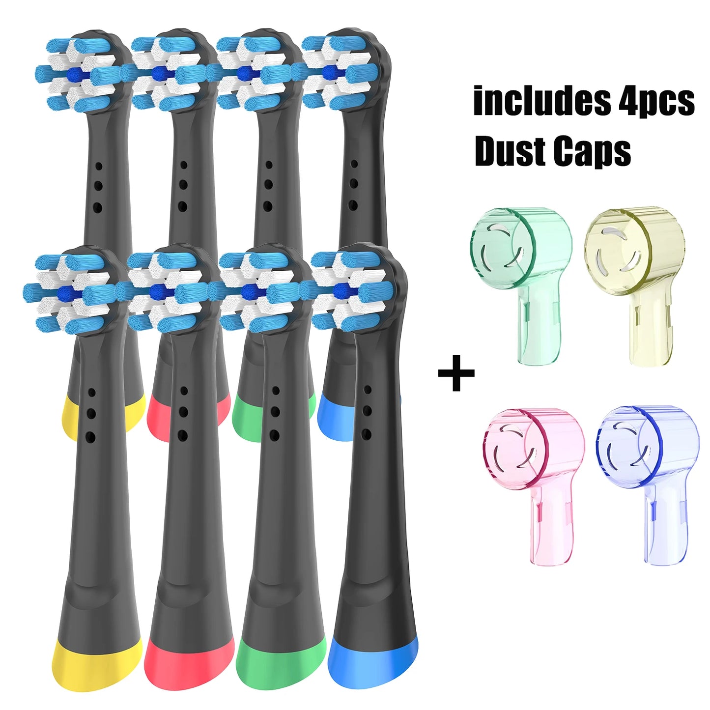 Replacement Brush Heads Compatible with Oral-B iO 3/4/5/6/7/8/9/10 Series Electric Toothbrush