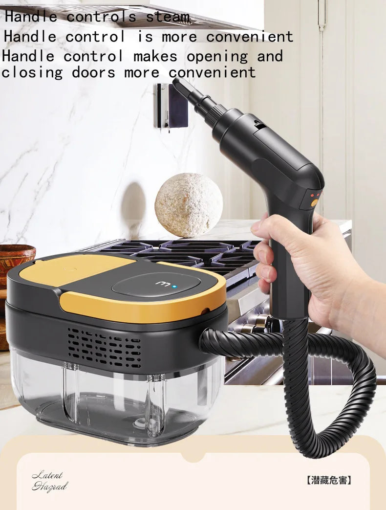 1.6L Handheld Steam Cleaner for Home, Multi-Purpose Portable Steamer for Floors, Tiles, Grout, Carpet, Windows 2500W Powerful
