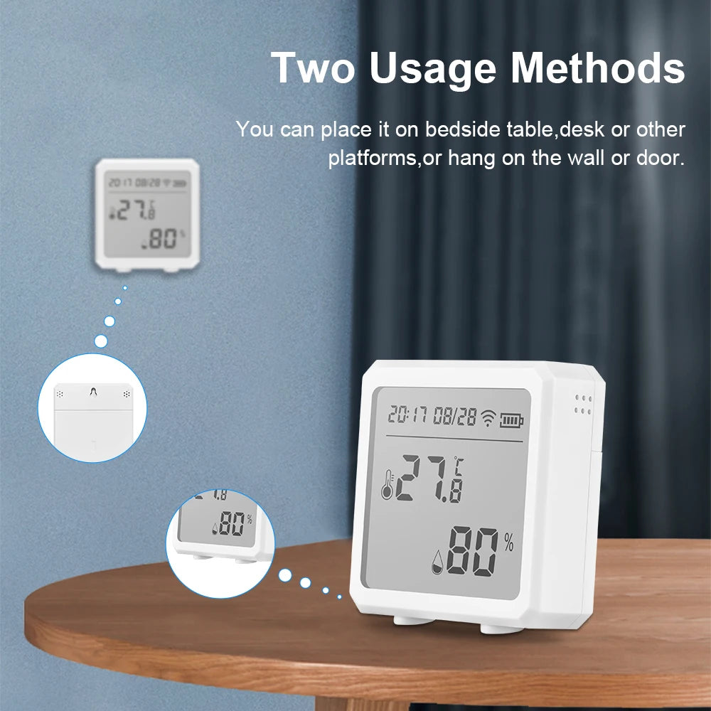 tuya ZigBee Intelligent Temperature and Humidity Sensor Digital Remote Control Intelligent Temperature and Humidity Sensor Detec