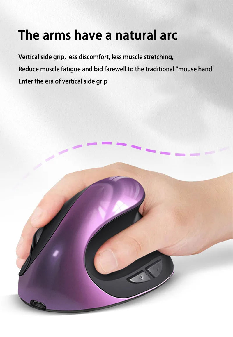 Xiaomi Hot Selling Rechargeable Vertical Mice Ergonomic Wireless Mouse 2.4G USB Receiver 1600 Adjustable DPI 6 Buttons Mouse New