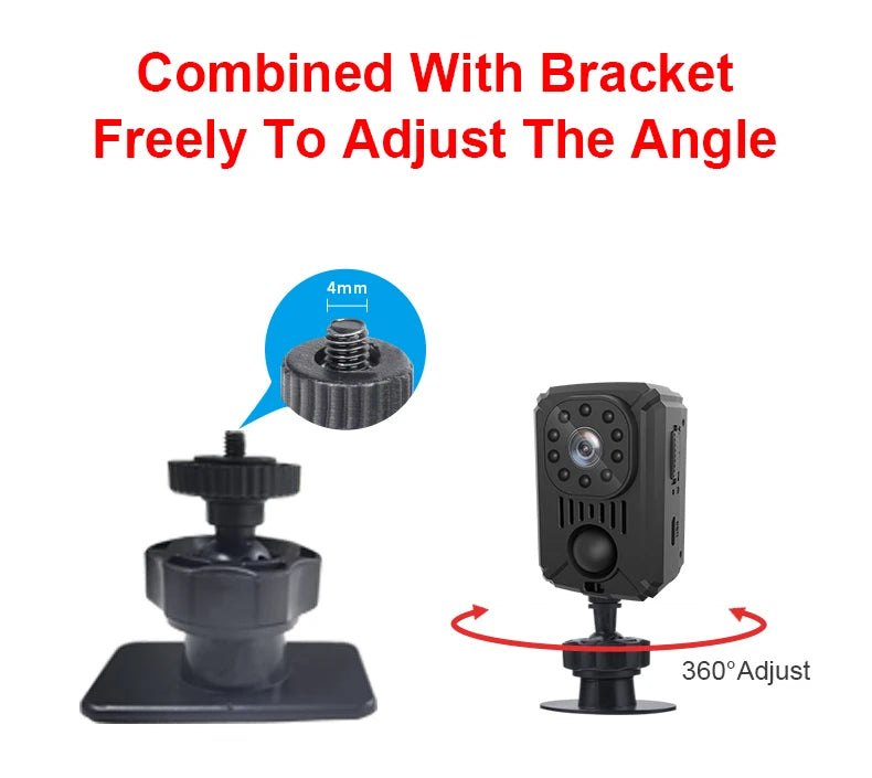 Video Body Camera Smart Camera HD 1080P Recorder Motion Activated Small For Car Nanny Cam