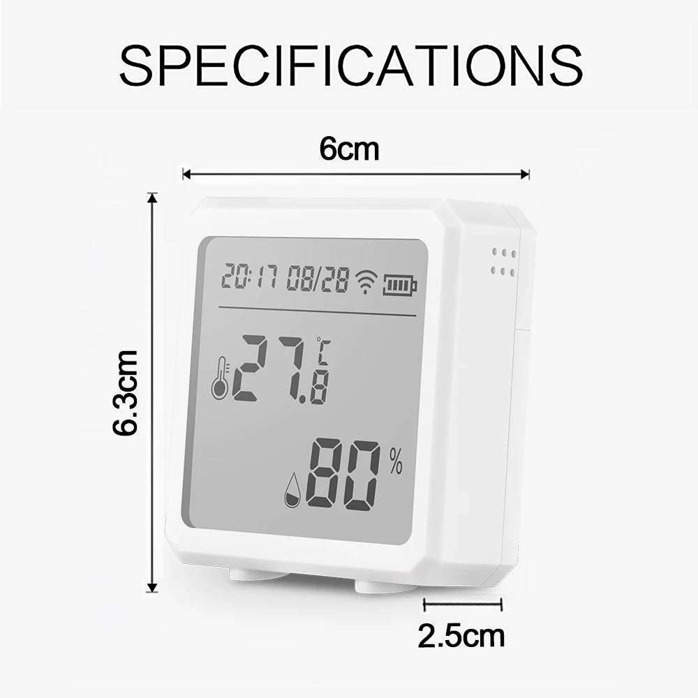 tuya ZigBee Intelligent Temperature and Humidity Sensor Digital Remote Control Intelligent Temperature and Humidity Sensor Detec