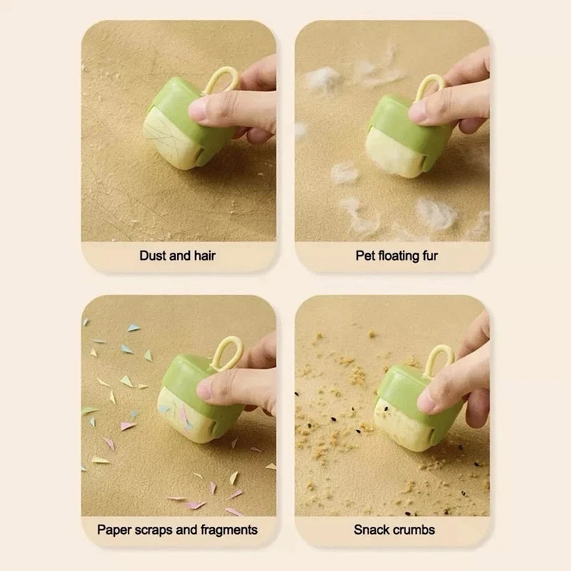 Reusable Lint Roller Washable Mini Lint Remover Portable Cleaning Tool for Pet Hair Clothes Dust
