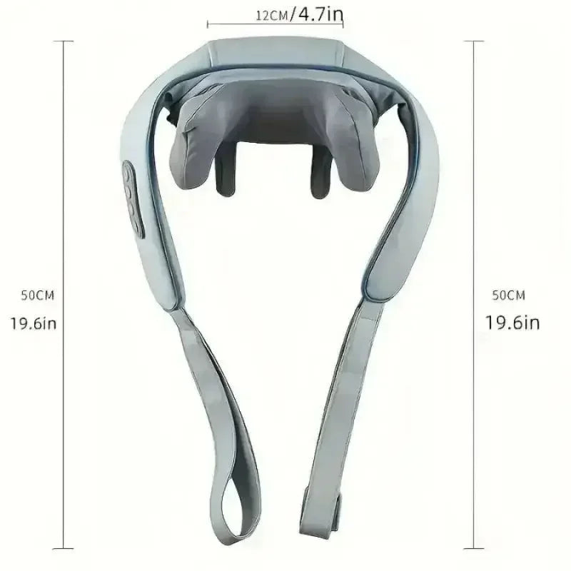 3D Kneading Neck Massager with Heat - Multi-Function Therapy for Shoulder, Back & Cervical Muscle Relaxation