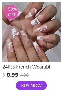 100PCS Short Square False Toenail Tips Full Cover White Artificial Fake Toenail Acrylic Foot Nail Art Tip Press on Toe Extension