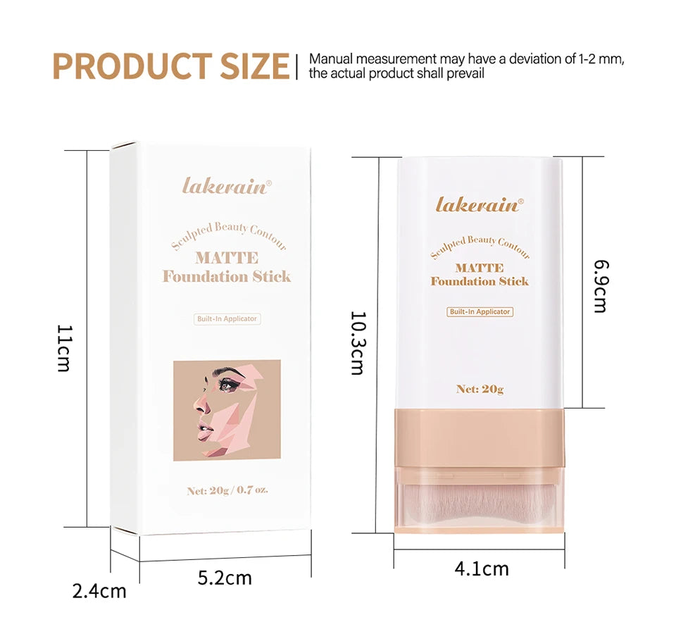 Stick Foundation Balm Serum Boosted Skin Tint Foundation Stick Smooth Plumper Hight Coverage Travel Bronze Foundation Stick Make
