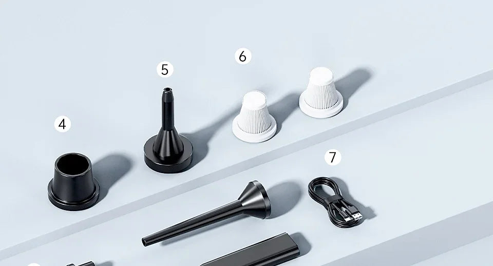 SZUK 638000Pa Mini Vacuum Cleaner New Portable Car Vacuum Cleaner Powerful Handheld Wireless Cleaner with One Click Dust Removal