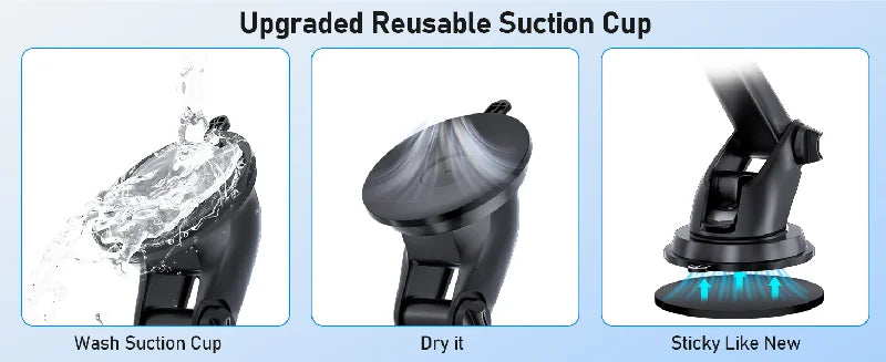 2025 NEW Universal Sucker Car Phone Holder 360° Windshield Car Dashboard Mobile Cell Support Bracket for Smartphones