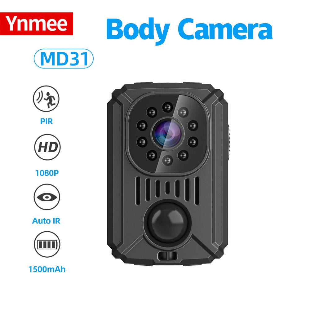 Video Body Camera Smart Camera HD 1080P Recorder Motion Activated Small For Car Nanny Cam