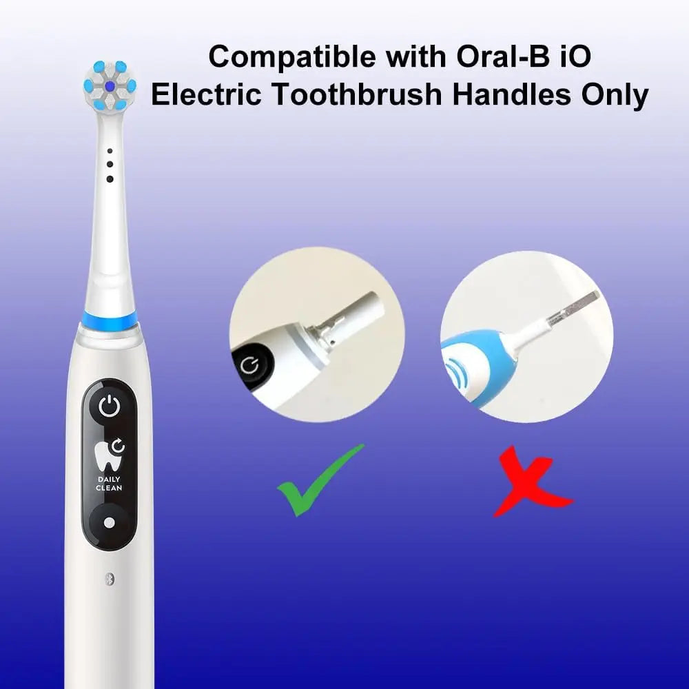 Compatible with Oral B iO Electric Toothbrush Replacement Toothbrush Brush Heads, Toothbrush Head for iO 2/3/4/5/6/7/8/9/10