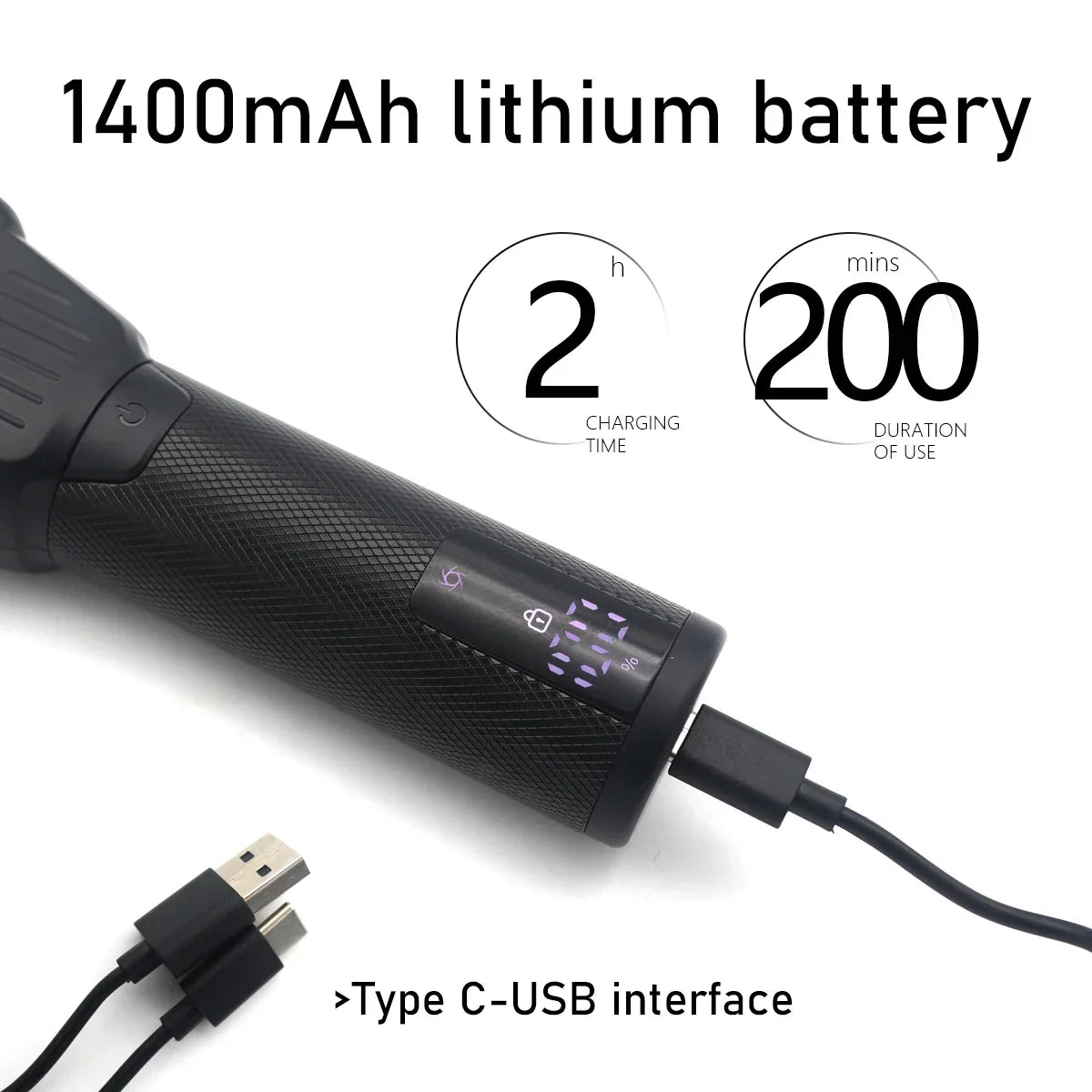 WMARK NG-7982 Men's Shaving Machine 9000RPM Double Foil LED Display Oil Head Professional Shaver Hair Clipper Beard Trimmer