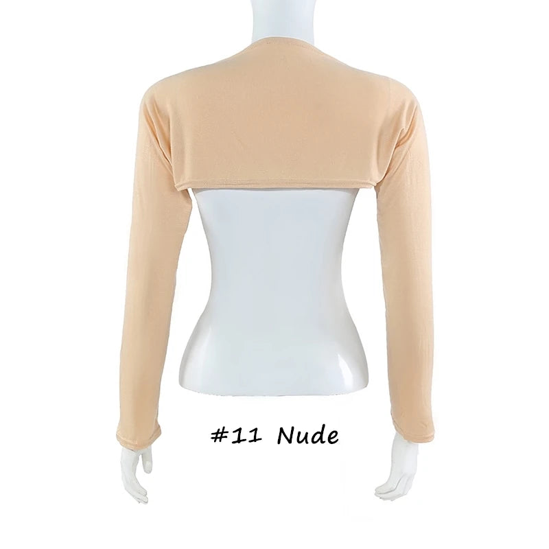 Soft Modal Oversleeves Islamic Elastic Arm Cover Shoulder Sleeve Woman Muslim Sun Protection Long Arm Sleeves Plain Free Size