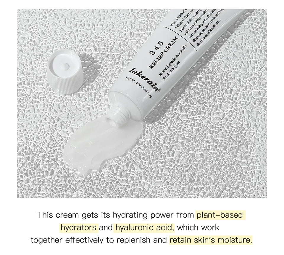 345 Relief Cream Comprehensive solution to skin problems Anti-sugar and antioxidant Brightening skin Improving acne marks Moistu