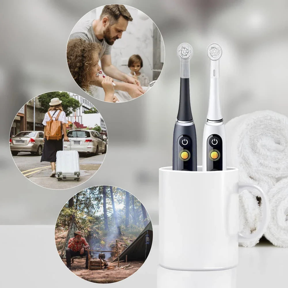 Toothbrush Dustproof Covers Caps Compatible with Braun Oral B Replacement Heads and IO Series Electric Toothbrush Head Protector