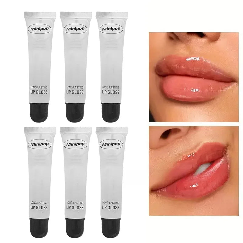 2/3/6pcs Long Lasting Hydrating Clear Lip Gloss | Non-sticky Lip Base Oil, High-shine Finish, Lip Care Cosmetics, 18ml
