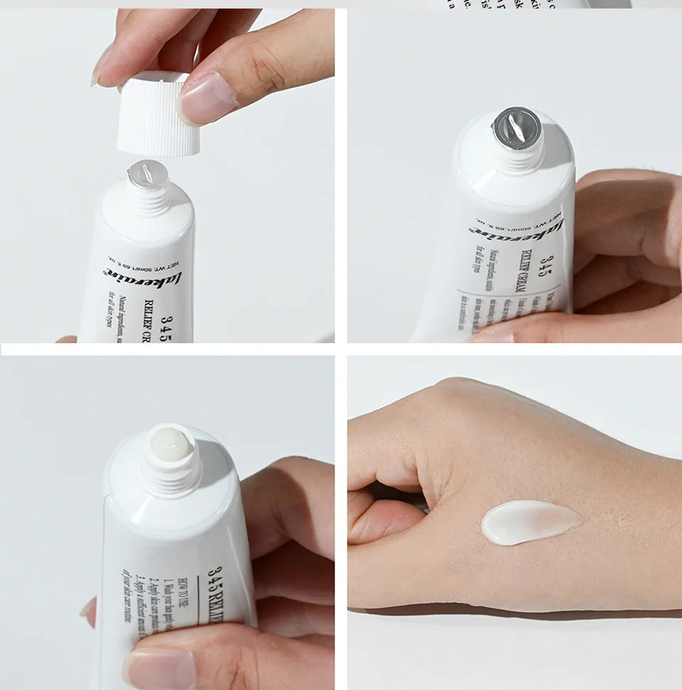 345 Relief Cream Comprehensive solution to skin problems Anti-sugar and antioxidant Brightening skin Improving acne marks Moistu