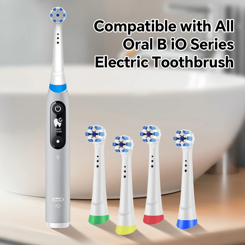 Compatible with Oral B iO Electric Toothbrush Replacement Brush Heads, Toothbrush Head Refills for iO 2 3 4 5 6 7 8 9 10 Series