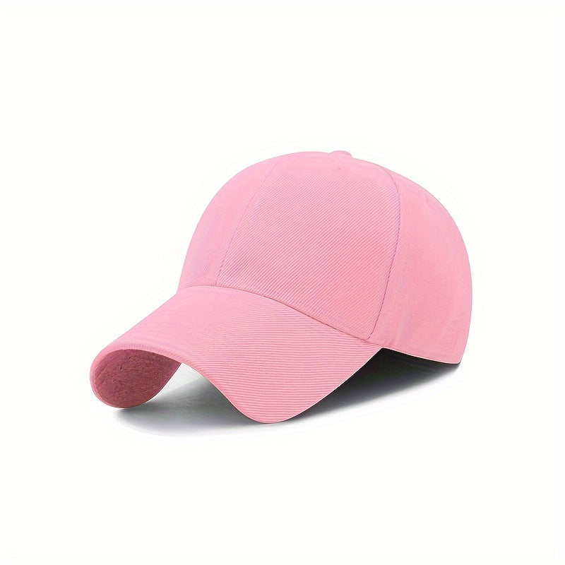 1pc Adjustable Vintage Baseball Cap, Simple Solid Curved Brim for Men & Women, Outdoor, King's Day