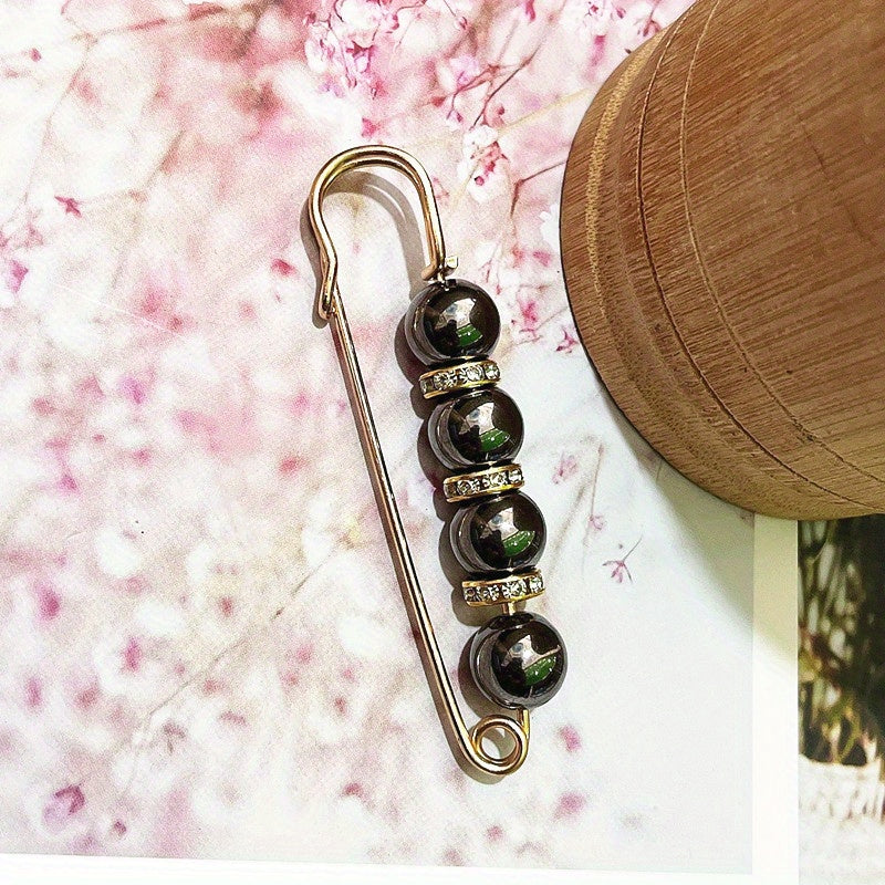 Sweater Shawl Clips Faux Pearl Brooch Pins Clothing Dress Pants Skirt Waist Decorative Collar Safety Pins For Women